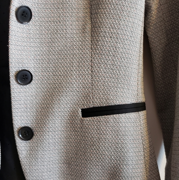 Tristan Classic Structured Blazer Pink Blue Diamond Graphic Woman Size One - Picture 7 of 16